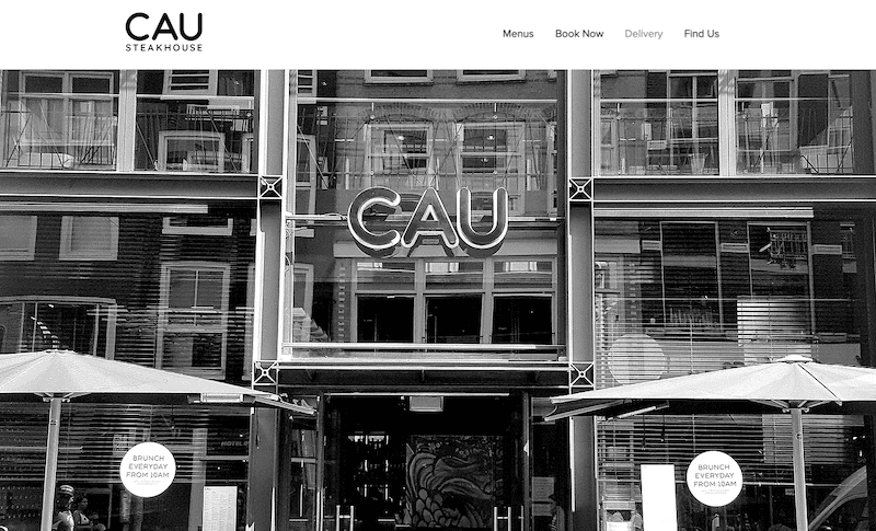 ตัวอย่างเว็บไซต์ wix - cau