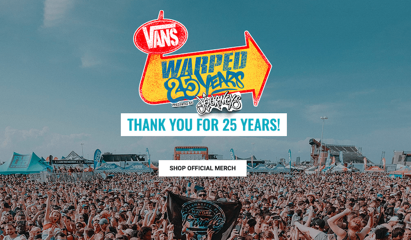 Exemples de sites Web Wix - Vans Warped Tour