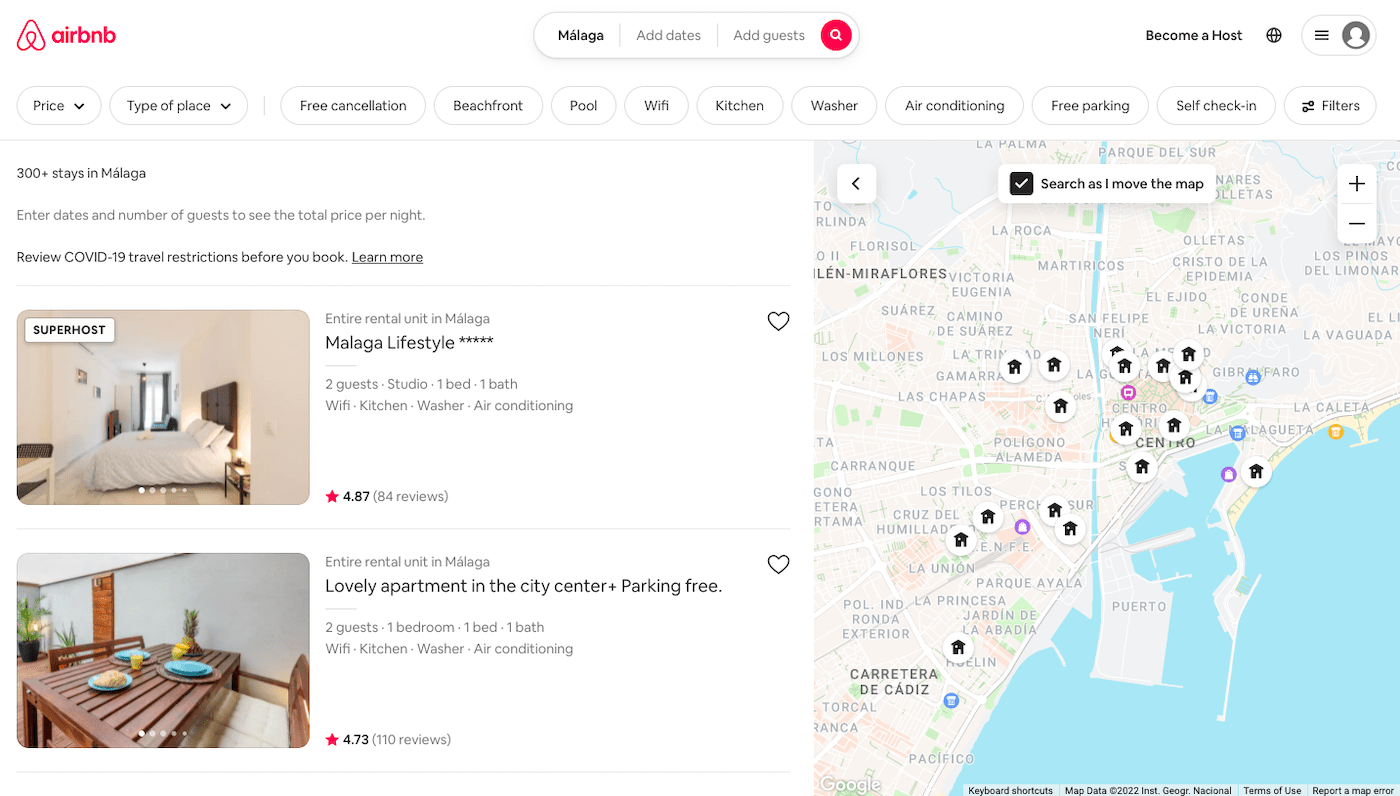 Airbnb-Website