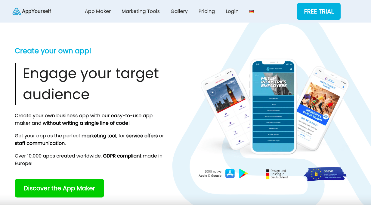 AppYourself-Homepage