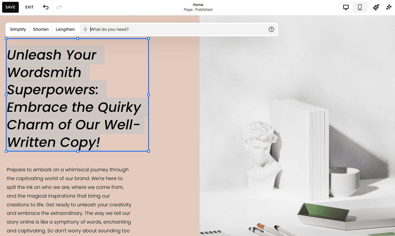 copie ai de squarespace