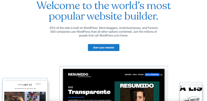 começar um blog wordpress