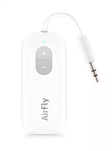 เทคโนโลยีการเดินทางที่คุณไม่รู้ว่าคุณต้องการ: airfly se ราคา 35 ดอลลาร์ Twelve south airfly se, bluetooth wireless audio transmitter