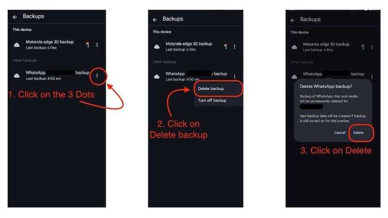 delete old whatsapp backup