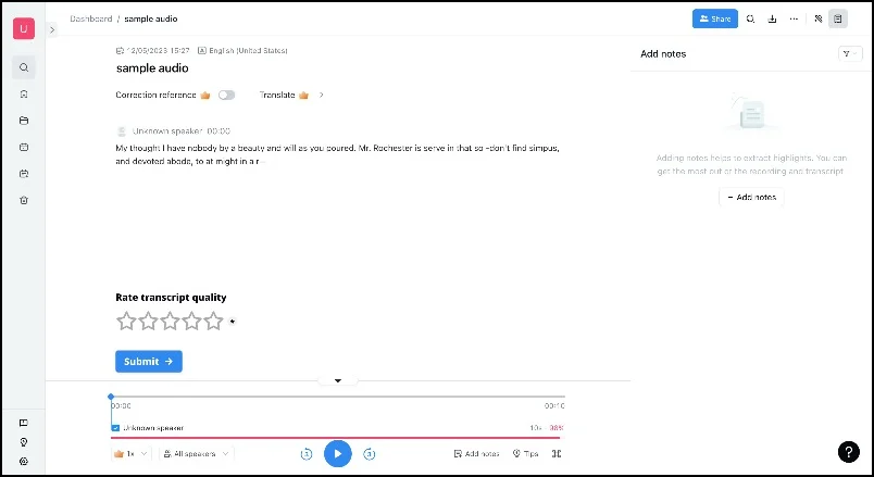 transcribe files from audio