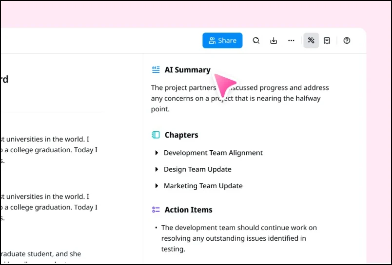 ai summary notta ai