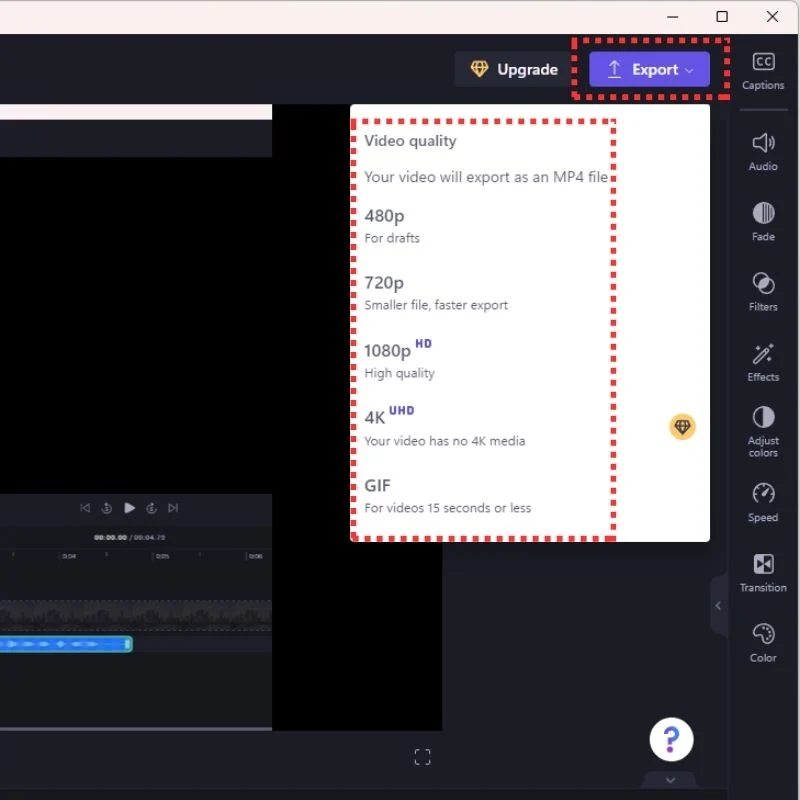 export your voiceover to use later