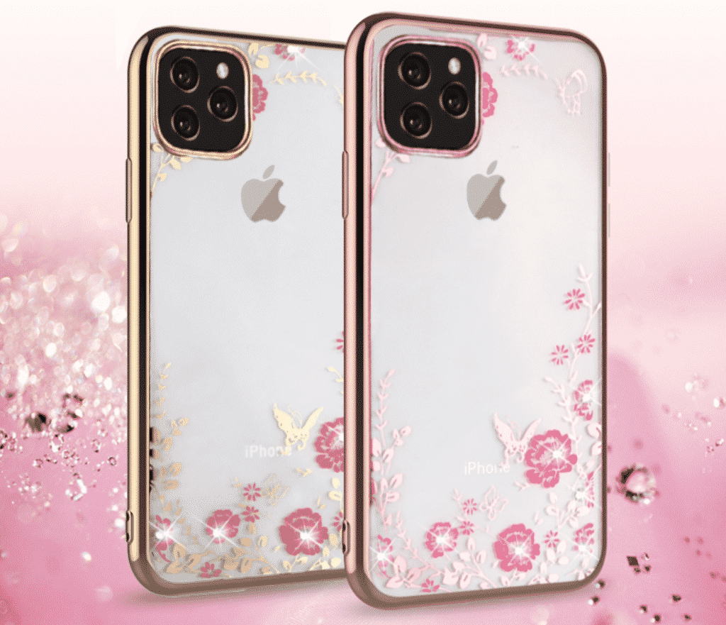 Esta capa para iPhone 11 Pro Max é uma das melhores para meninas que procuram uma capa transparente com algumas flores.