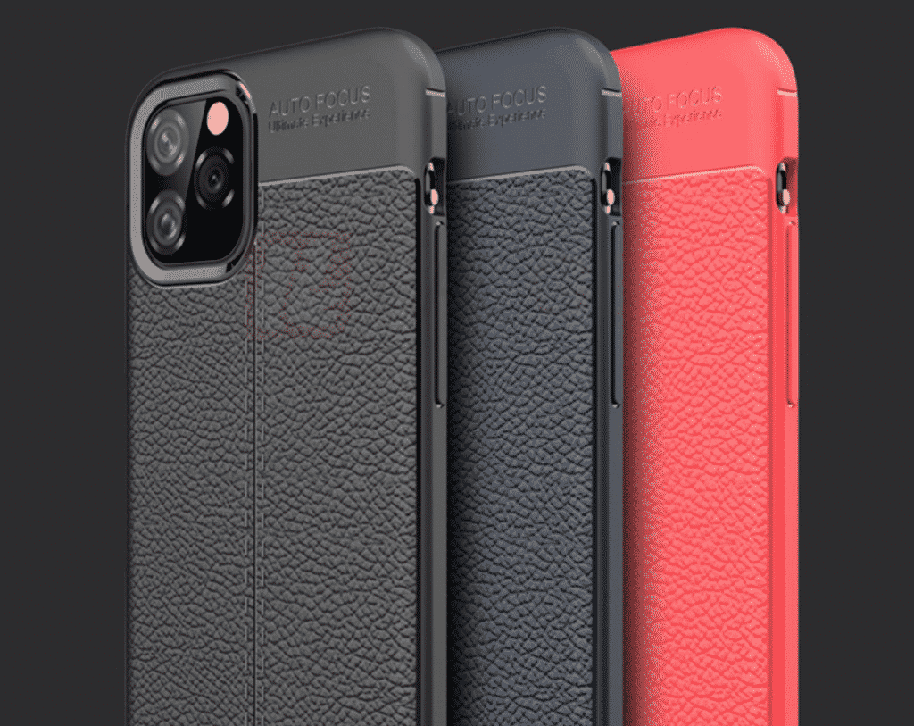 Questa è una custodia in pelle disponibile in nero, blu e rosso per iPhone 11 Pro Max di Vifocal.