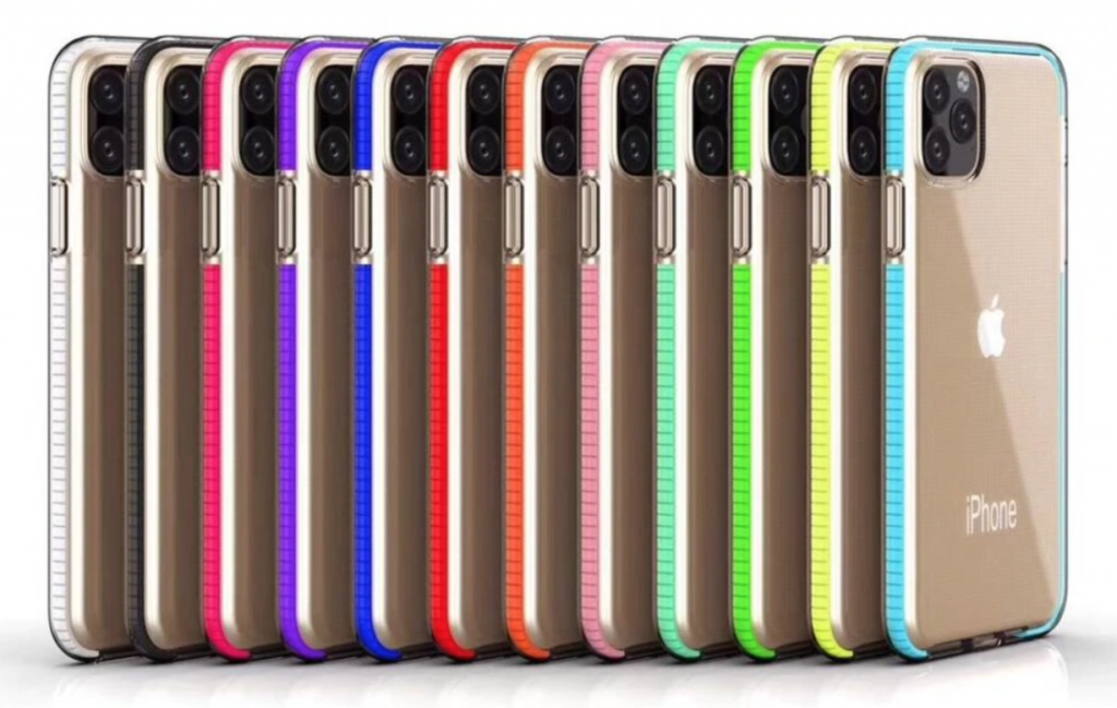 To etui na iPhone’a 11 Pro Max ma kolorowe krawędzie, a jednocześnie jest przezroczyste, co plasuje je na naszej topowej liście.