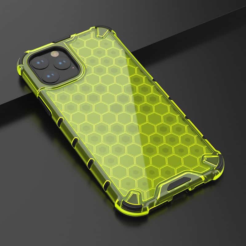 Esta es una funda para iPhone 11 Pro Max estilo panal de la compañía llamada Y-Ta.