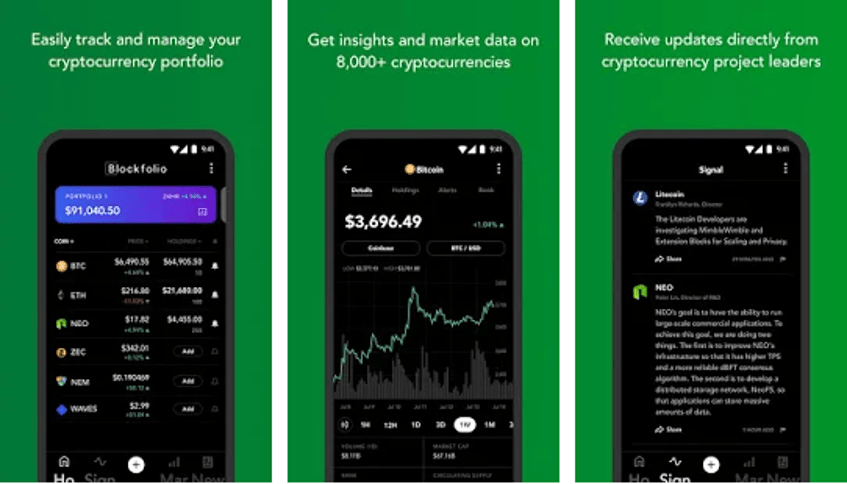 Blokfolio Blockfolio - Cryptocurrency Trading App