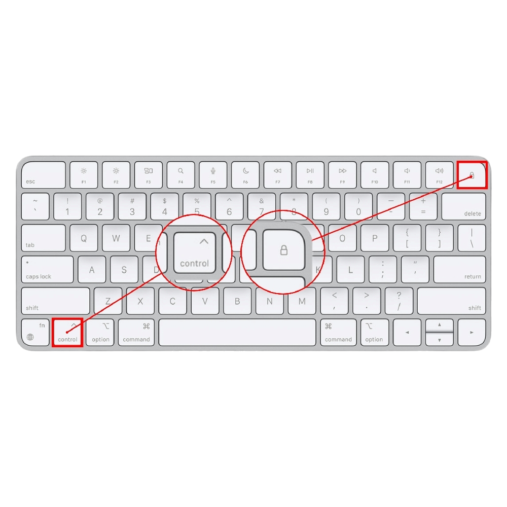 control + power/eject