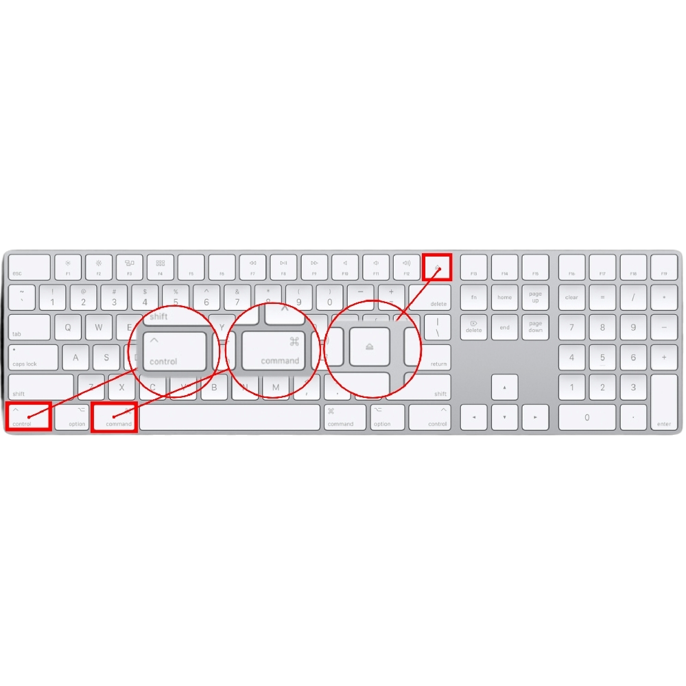 control + command + eject