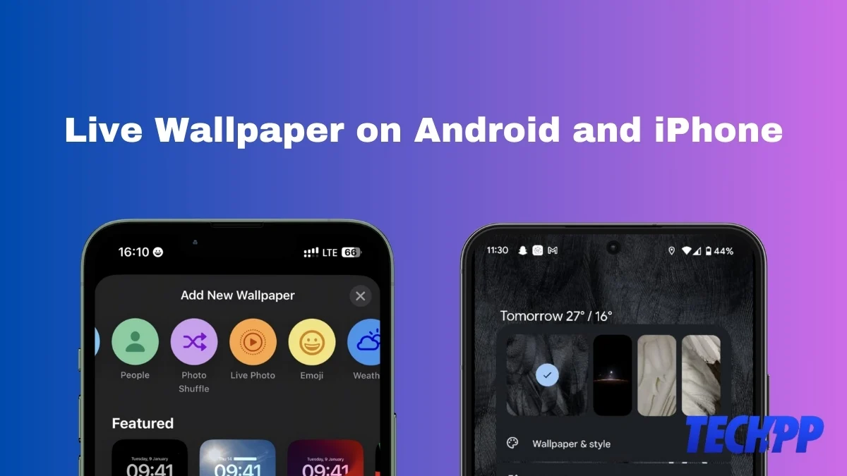 live wallpaper on android and iphones