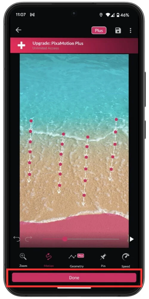 how to make live wallpaper on android using pixamotion 4