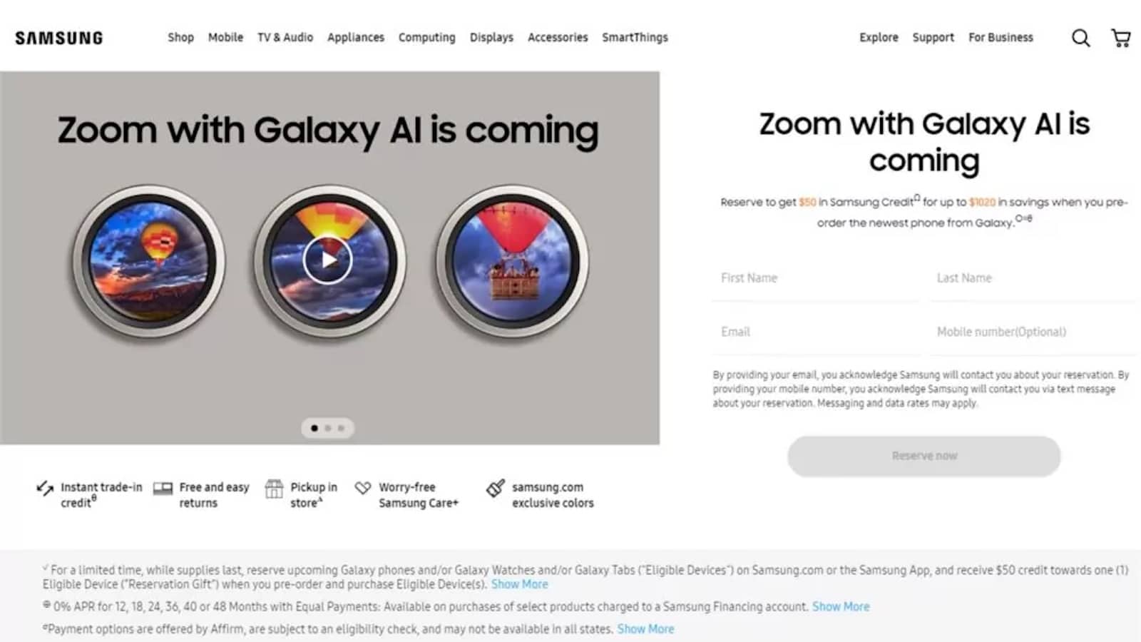 Pesan galaxy s24 Anda hari ini