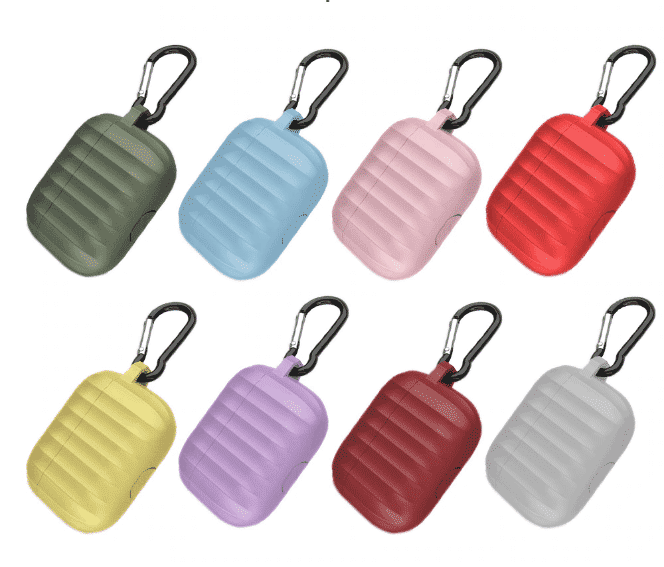 Esta é uma capa de silicone anti-queda para o AirPods Pro.