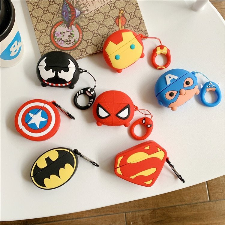 Ceci est un étui en silicone Marvel pour AirPods Pro