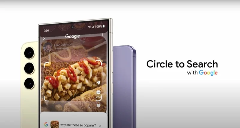 Funkcje Galaxy AI w Samsungu Galaxy S24 Series 10 galaxy s24's circle to search feature.