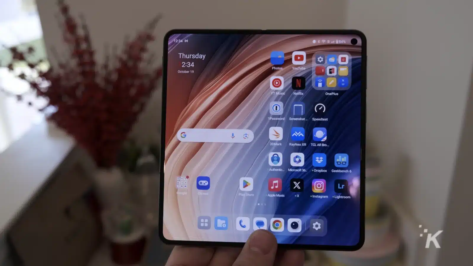 Galaxy Z Fold 5 vs Oneplus Open:竞争很好 Oneplus open main screen