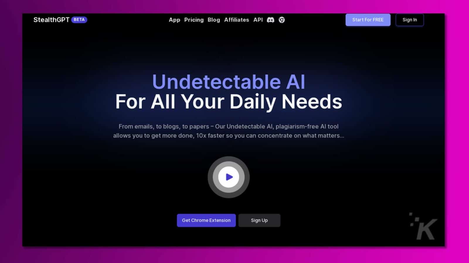 برنامج الذكاء الاصطناعي غير قابل للاكتشاف