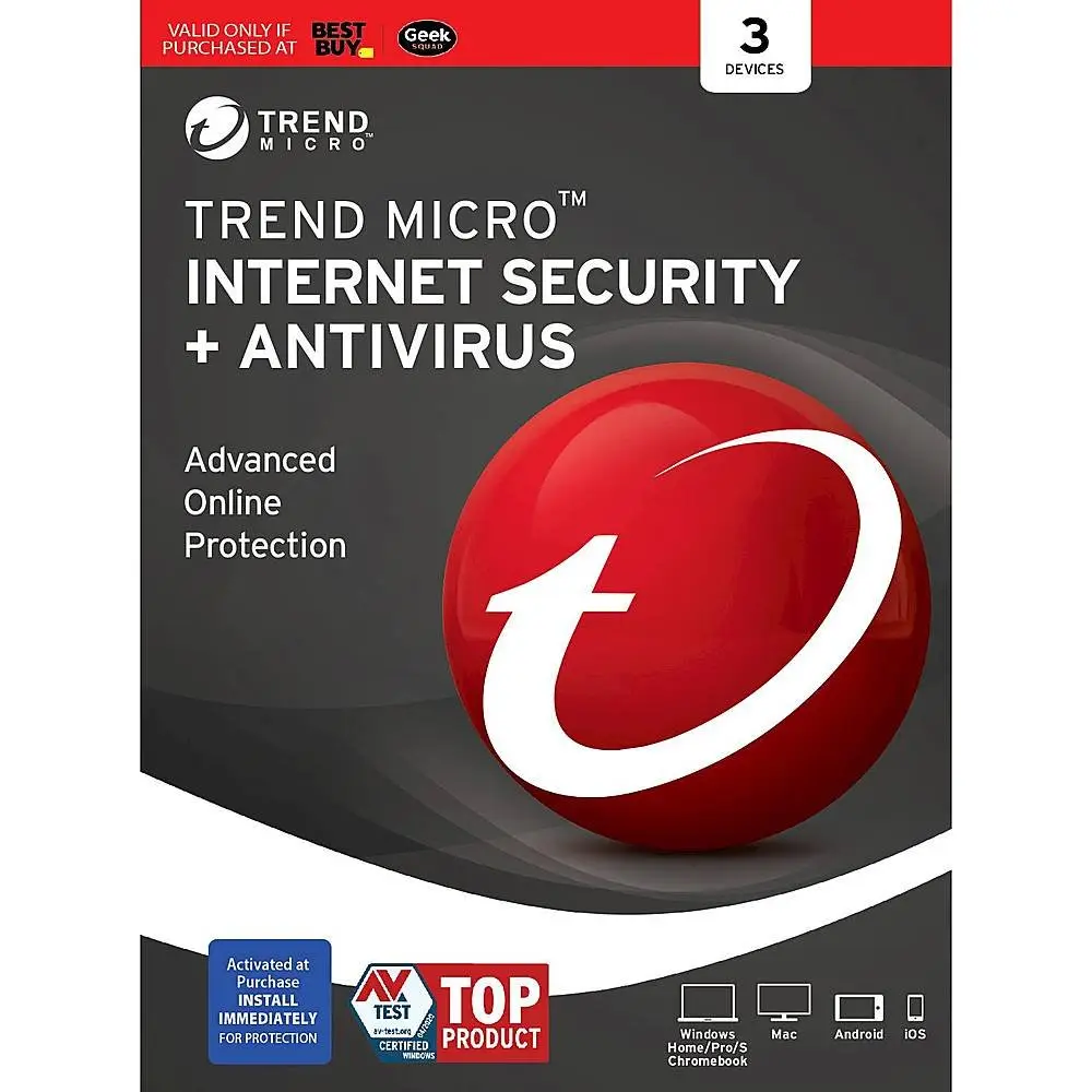 最好的防毒軟體(2024 年) Trend micro internet security