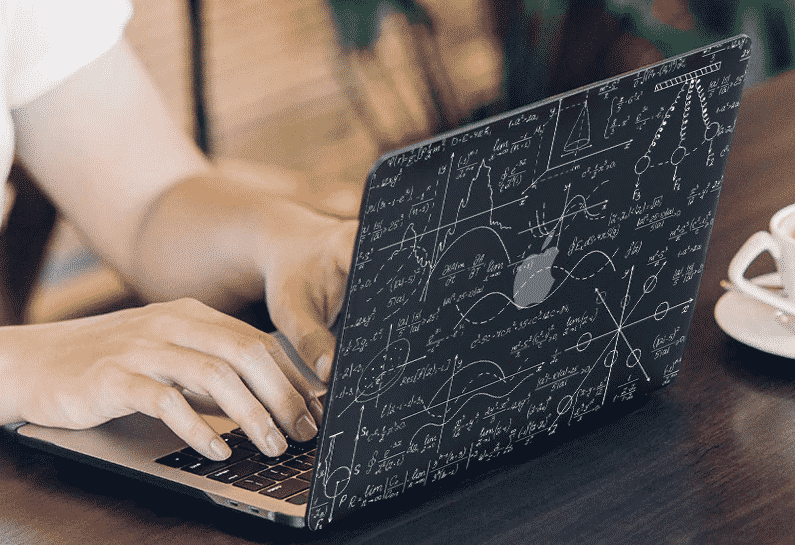 Funda MacBook Air 2019 con estampado de fórmulas