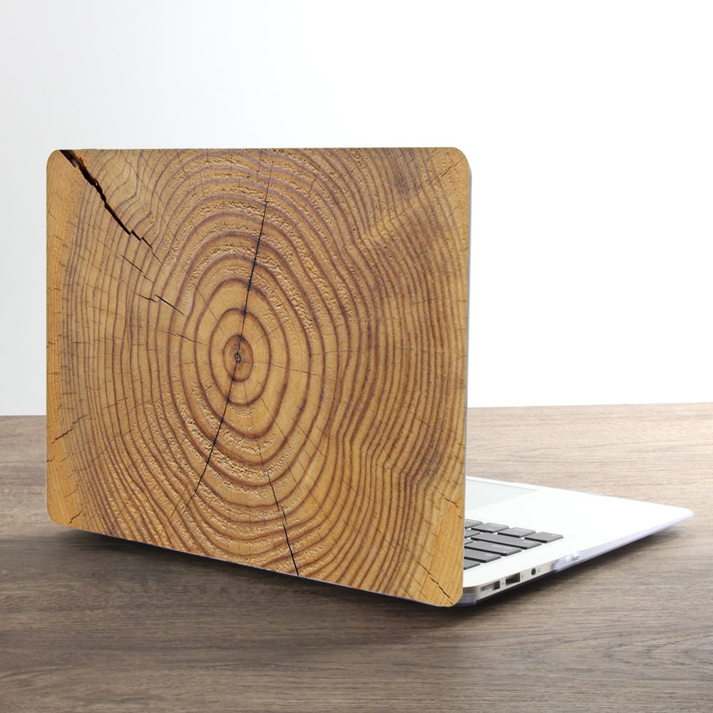 Klassische MacBook Air 2019 Hülle mit Holzmaserung
