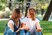 Aile ve Arkadaşlar için Benzersiz Grup Adları