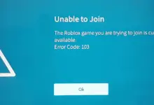 Roblox Hata Kodu 103 Nasıl Onarılır