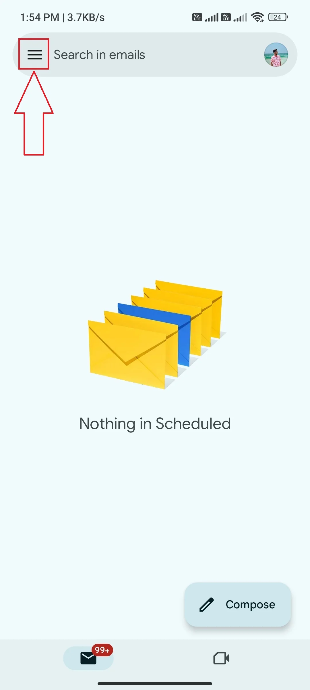 how to unsend email on outlook and gmail- access gmail settings on android