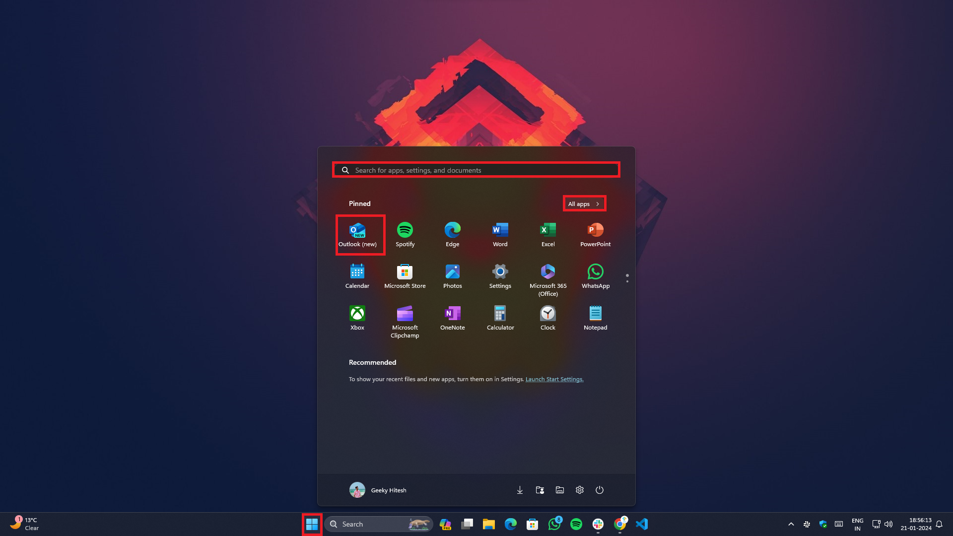 how to unsend email on outlook and gmail- opening outlook app on windows