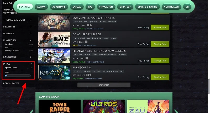 steam free games