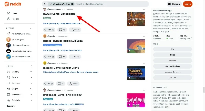 freegamefindings subreddit on reddit
