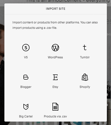Squarespace-Import