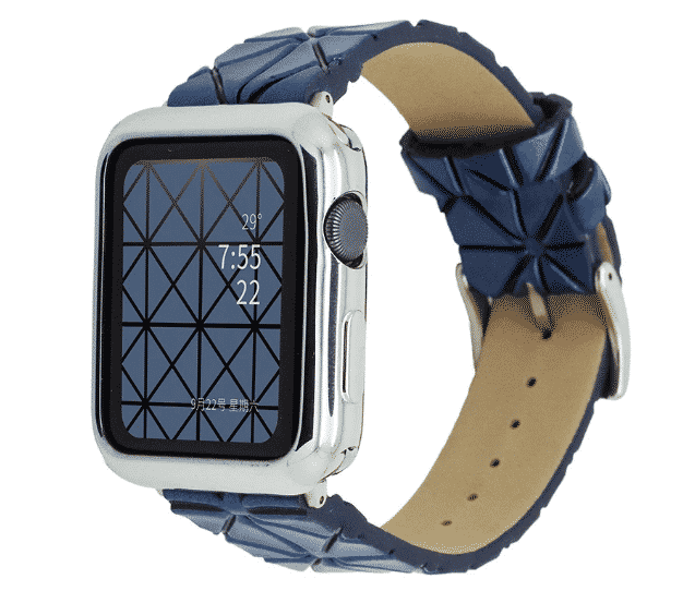 Bu, 44 mm ve 40 mm Apple Watch Series 5 için Geometrik Kordondur.