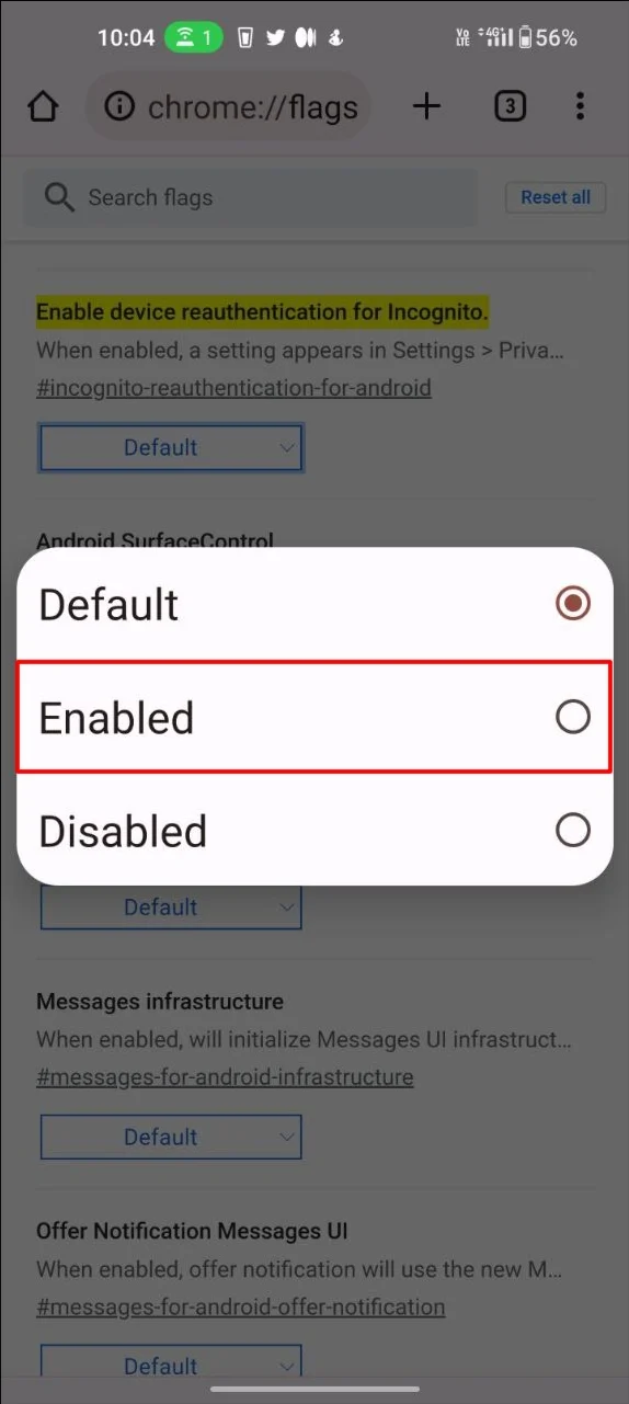 incognito-reauthentication-for-android enable