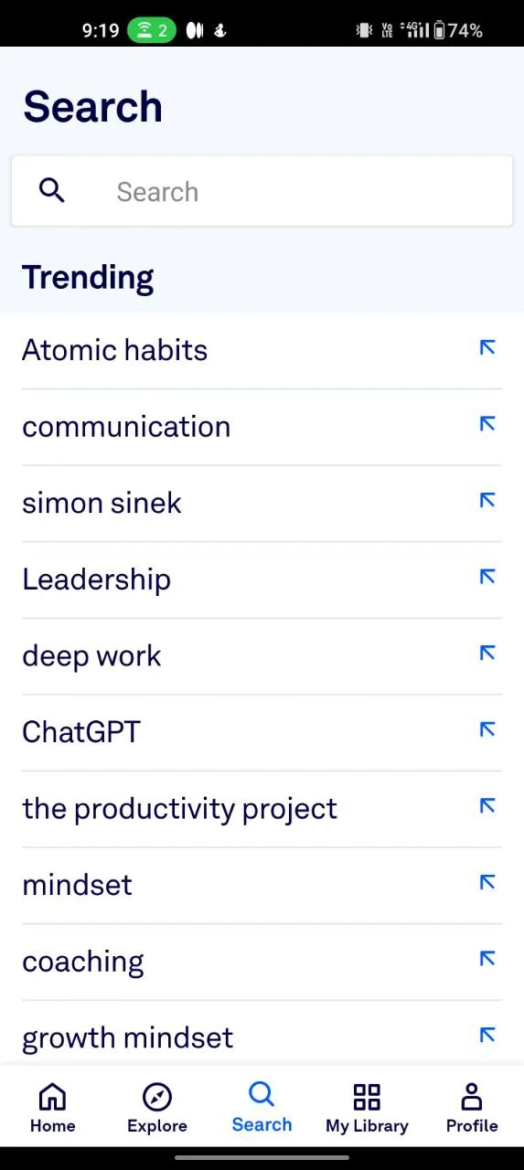 getabstract app usage screenshots