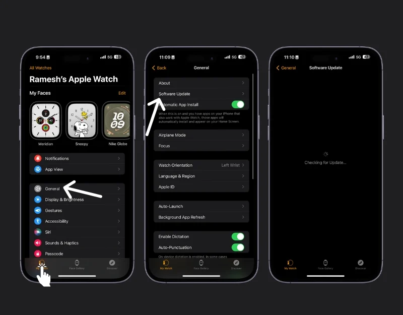 how to update apple watch using iphone