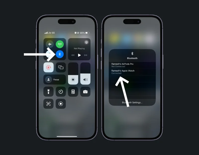 how to turn on bluetooth on iphone