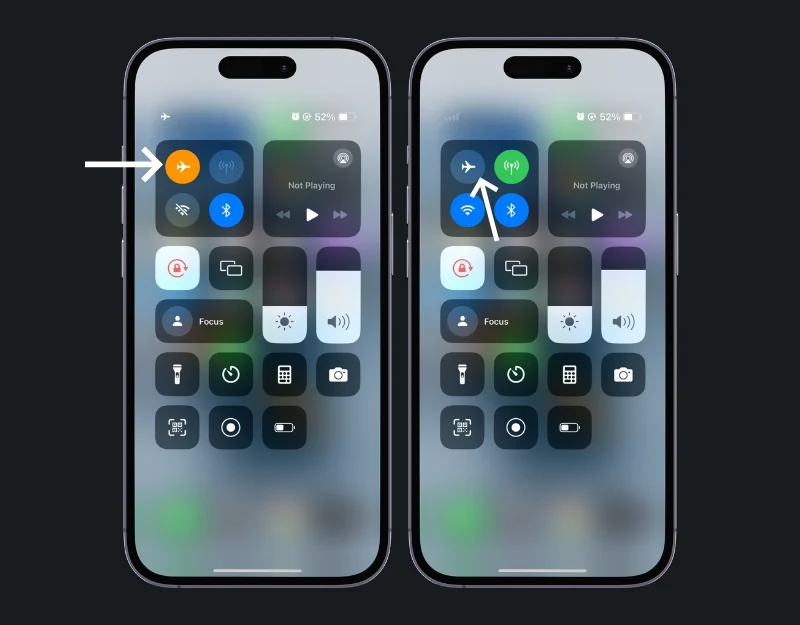 how to turn off airplane mode on iphone