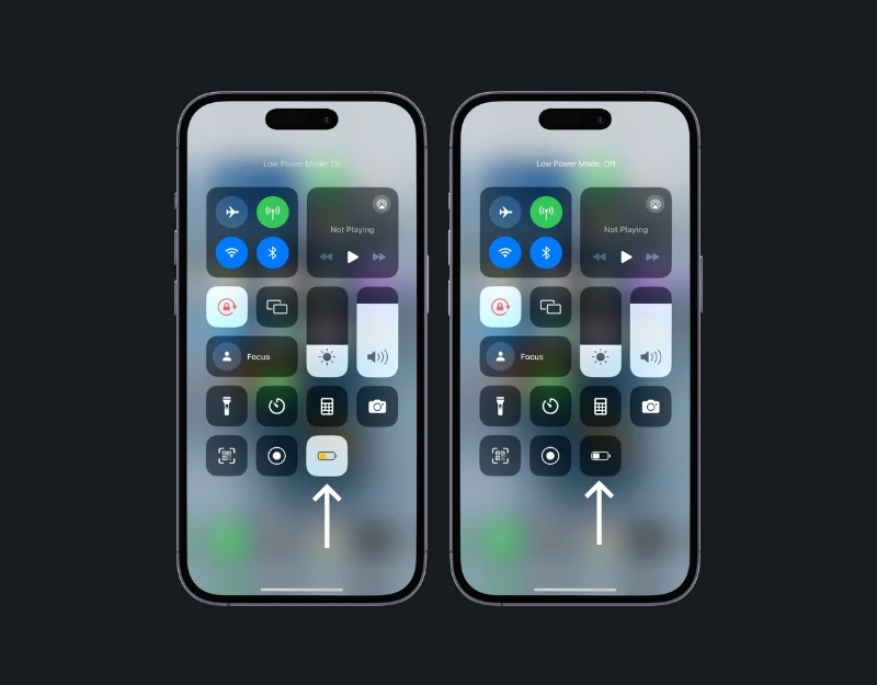 how to turn off power saving mode on iphone