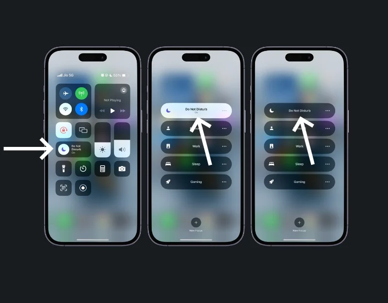 how to turn off dnd mode on iphone