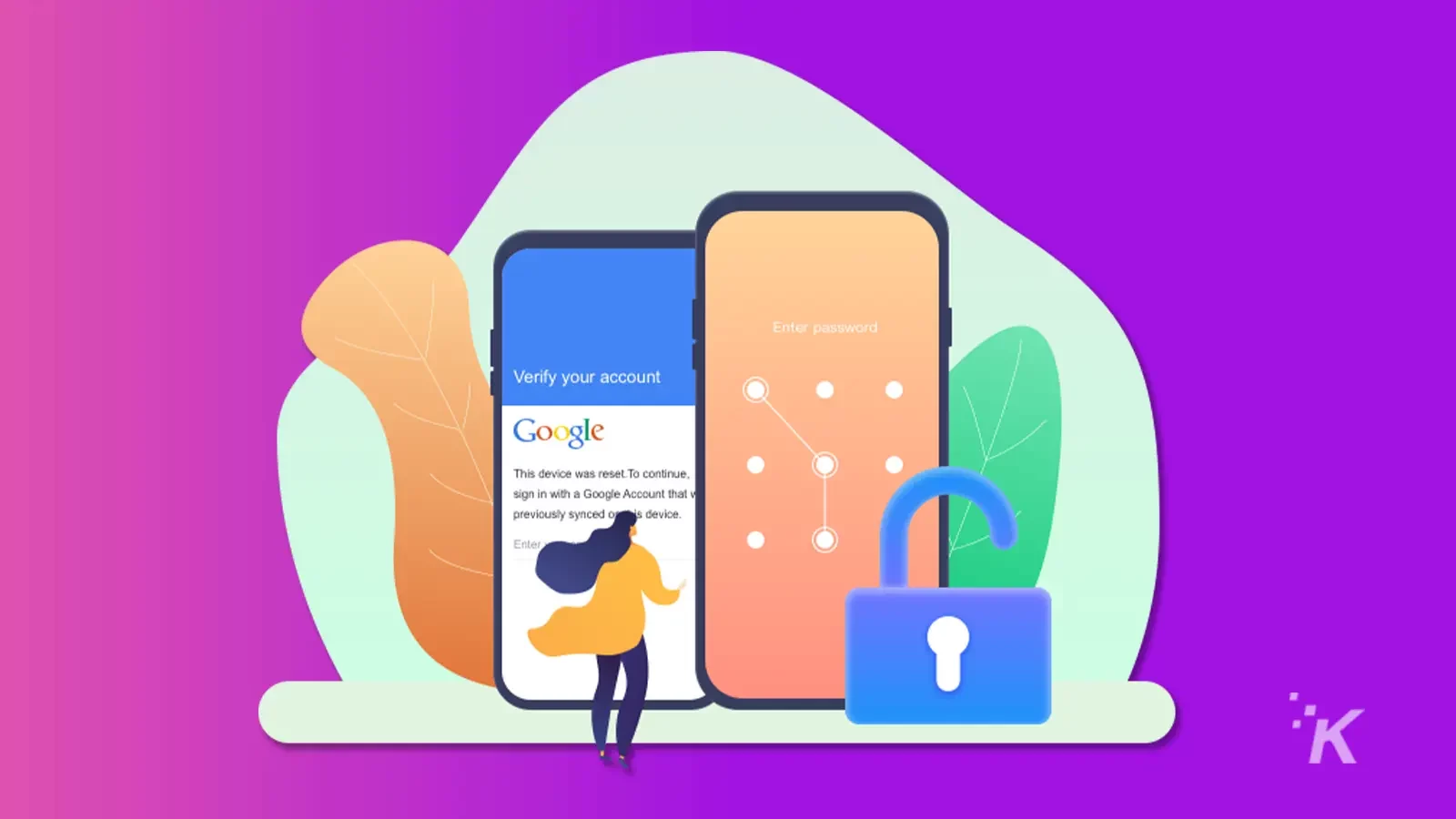 Spam metinleri kesin olarak nasıl engelleyebilirim? Android unlock illustration