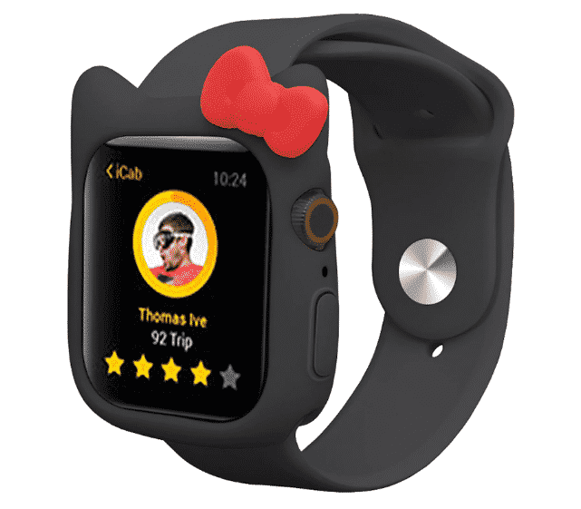 Aceasta este carcasa Hello Kitty pentru Apple Watch Series 5 de 44 mm și 40 mm.