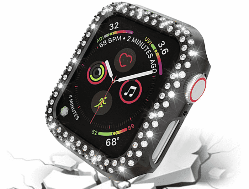 これは、44mmおよび40mmのApple Watch Series5用の2列ダイヤモンドケースです。