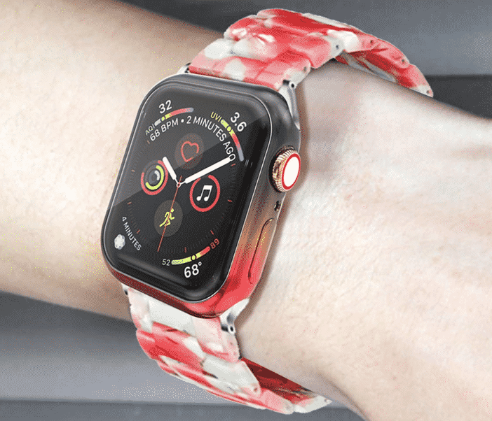 Questa è la custodia con gradiente di placcatura per Apple Watch Series 5 da 44 mm e 40 mm.