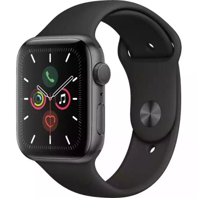 hemat hingga $239 untuk perbaikan jam tangan apple dengan pembelian terbaik Apple watch series 5 (gps) 44mm - geek squad certified refurbished