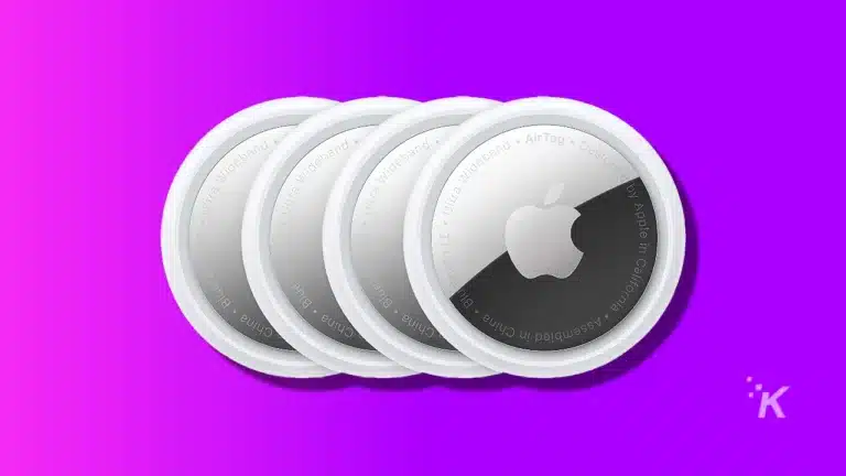 Zdobądź 4-pak Apple Airtags w najniższej w historii cenie, teraz 78 USD Image of apple airtags on purple background